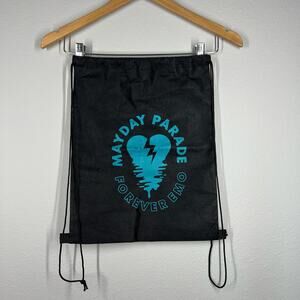 Mayday Parade 2019 “Forever Emo” Drawstring Bag/Backpack - Black & Blue